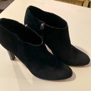 Michael Kors Corrine Suede Booties Black Size 8